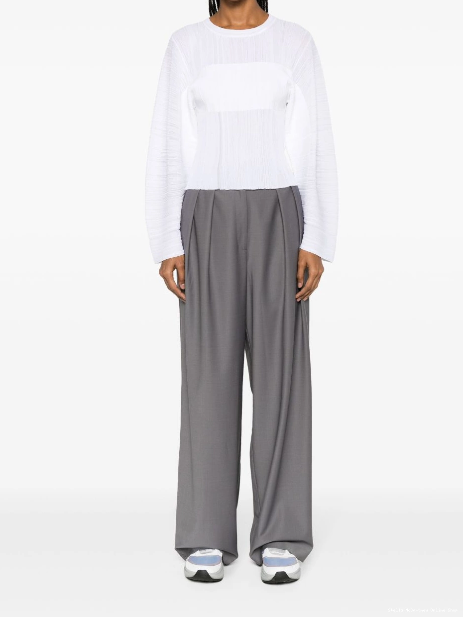 Affordable semi-sheer McCartney top Stella plisse Women 0418